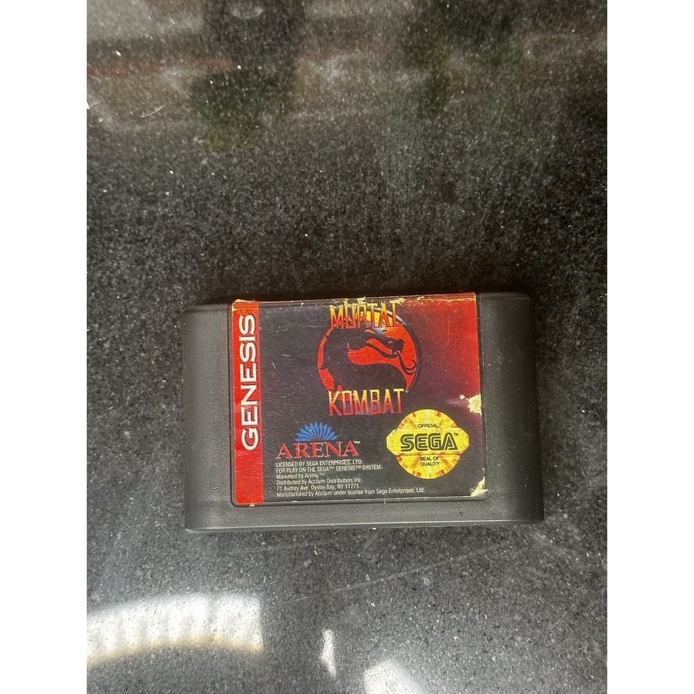 Mortal Kombat Sega Genesis Cartridge Only